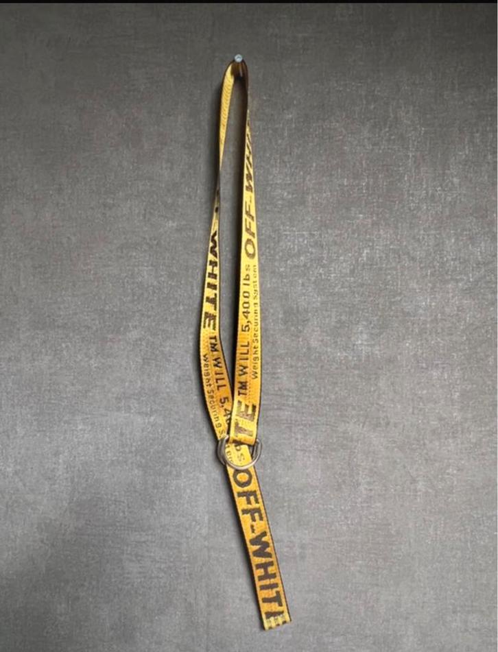 Off-White riem, Kleding | Heren, Riemen en Ceinturen, Zo goed als nieuw, Riem of Ceintuur, 115 cm of meer, Overige kleuren, Ophalen of Verzenden