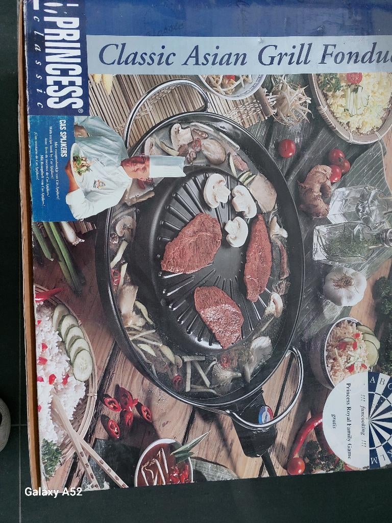 Classic Aziatische  Grill Fondue, Ophalen, Zo goed als nieuw, Elektrisch, Fondueset