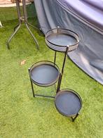 Zwart planten tafeltje, Ophalen, Gebruikt, Metaal, Balkon