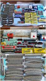 Oude trein collectie Märklin met veel spoor, Wisselstroom, Ophalen, Overige merken, Gebruikt
