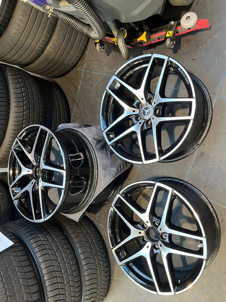 Orginele Mercedes 19 inch breedset amg, Ophalen of Verzenden, Zo goed als nieuw