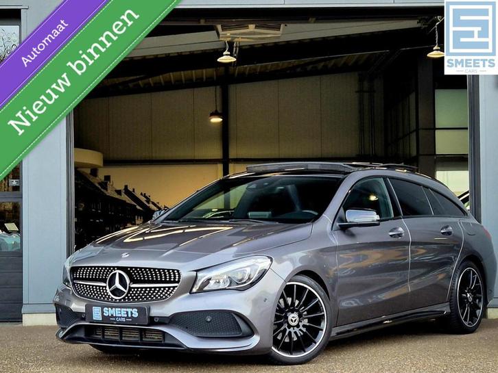 Mercedes CLA180 Shooting Brake AMG-LINE Night Automaat |Pano, Auto's, Mercedes-Benz, Te koop, CLA, ABS, Achteruitrijcamera, Airbags