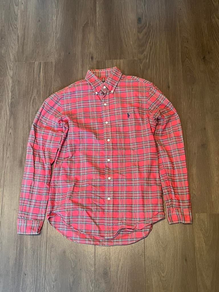 Ralph Lauren overhemd meerkleurig – donkerblauw logo – S, Ophalen of Verzenden, Nieuw, Rood, Halswijdte 38 (S) of kleiner