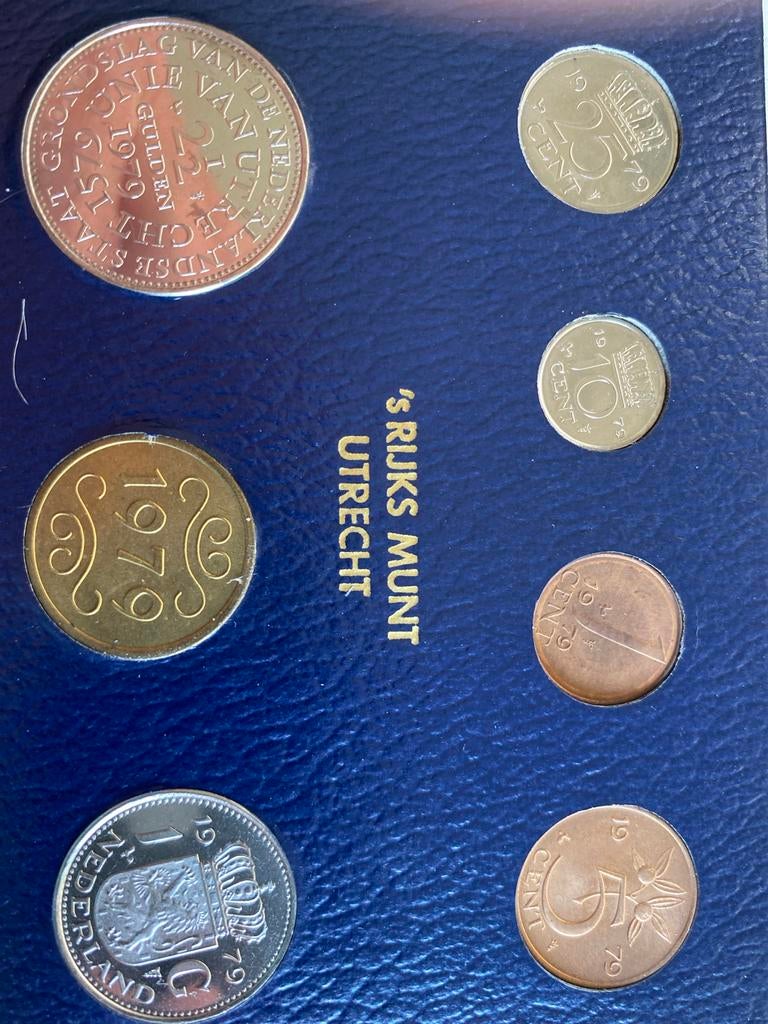 Muntset 1979 Unie van Utrecht - Juliana, Postzegels en Munten, Munten | Nederland, Ophalen of Verzenden, Koningin Juliana, Overige waardes