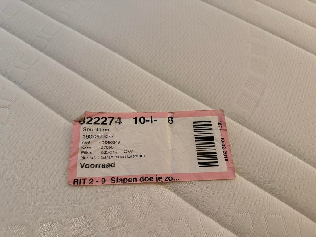 Kave Home bed 160x200 met opbergruimte en matras, Ophalen, Gebruikt, Tweepersoons, 200 cm