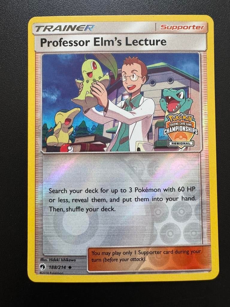 Professor Elm's Lecture (LOT 188) Lost Thunder // Near Mint, Ophalen of Verzenden, Zo goed als nieuw, Losse kaart, Foil
