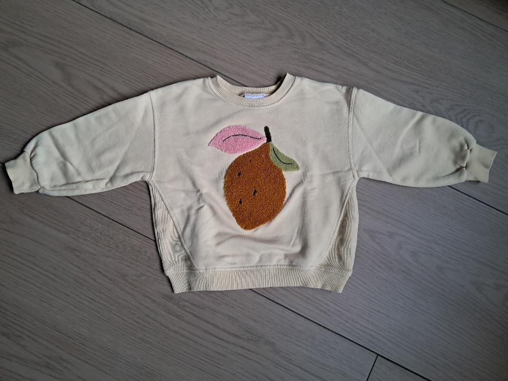 K246 Lichtgele trui ZARA maat 92, Kinderen en Baby's, Kinderkleding | Maat 92, Gebruikt, Meisje, Trui of Vest, Ophalen of Verzenden