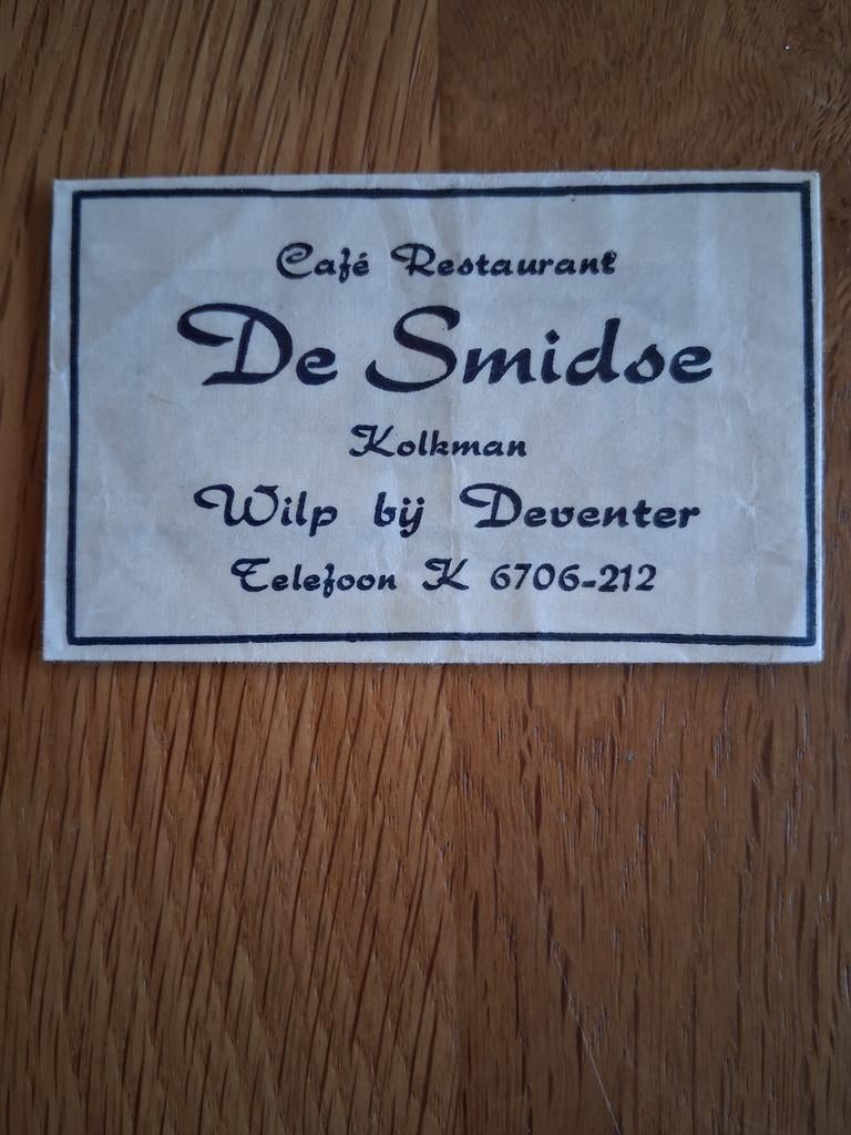 Suikerzakje #509 De Smidse Wilp bij Deventer, Verzenden, Nederland