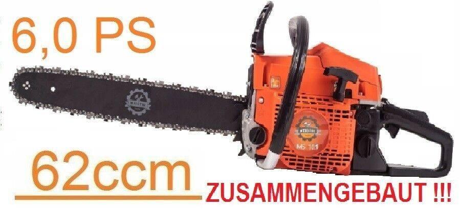 6.0 PK Benzine Motorzaag Kettingzaag in elkaar gebouwd. RTR!, 70 mm of meer, Kettingzaag, Nieuw, Ophalen of Verzenden