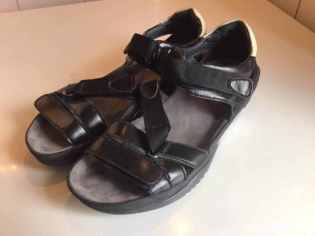 Fijne sandalen van Wolky, maat 40, Ophalen of Verzenden, Gedragen, Zwart, Sandalen of Muiltjes