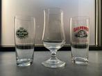 3 verschillende oude Gulpener bierglazen, Ophalen of Verzenden, Nieuw, Glas of Glazen, Gulpener