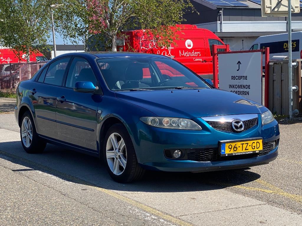 Mazda 6 1.8 Sport 2007 Blauw zeer nette Auto Airco Nap, Auto's, Mazda, Stof, 4 cilinders, Blauw, Origineel Nederlands