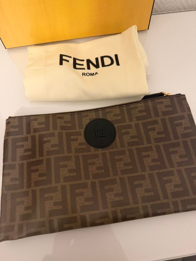 Fendi pouch fabric calf, Verzenden, Nieuw