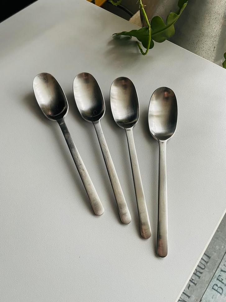 Vintage IKEA DATA 90’s Soeplepels, Huis en Inrichting, Keuken | Bestek, Zo goed als nieuw, Los bestek, Rvs of Chroom, Vaatwasserbestendig