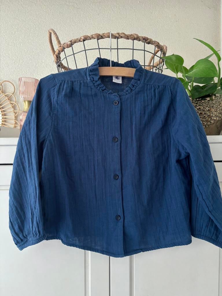 Petit Bateau katoenen blousje maat 116, Ophalen of Verzenden, Zo goed als nieuw, Meisje, Overhemd of Blouse