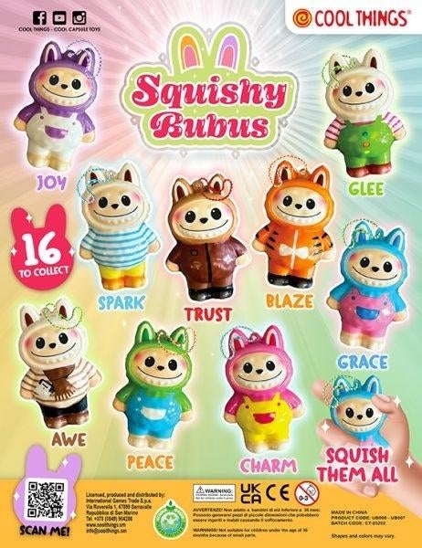 Capsule 65mm: Squishy Bubus Ass., Via Roverella, 1  ⠀ ⠀47899 ⠀SERRAVALLE (RSM)  ⠀ ⠀San Marino, International Games Trade S.p.a.