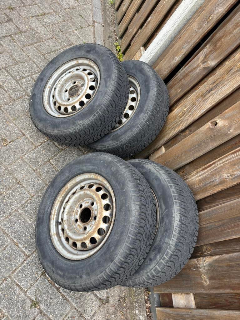 Aanhanger banden met velg, Auto diversen, Aanhangwagen-onderdelen, Ophalen, Gebruikt