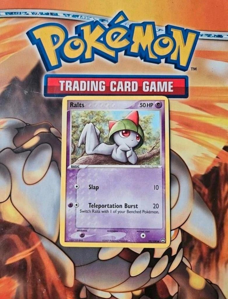 Ralts 59/108 Ex Power Keepers pokemon kaart, Ophalen of Verzenden, Gebruikt, Losse kaart