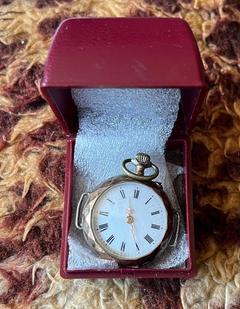 Zilveren Horloge -Remontoir Cilinder Rubis 6 - GERESERVEERD, Ophalen of Verzenden