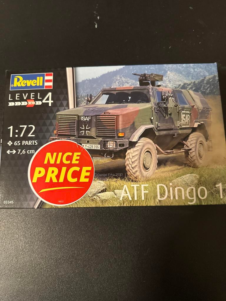 Revell Modelbouw ATF Dingo 1 - Schaal 1:72, 1:50 of kleiner, Revell, Overige typen, Nieuw