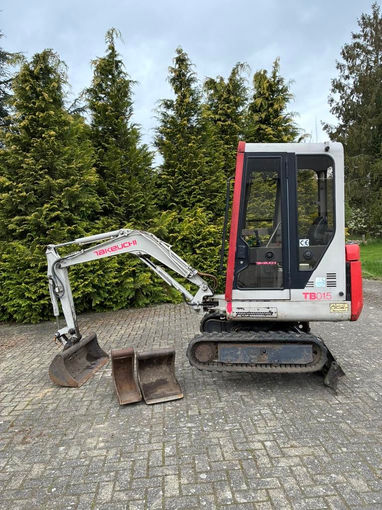 Takeuchi TB015  1600 kg minigraver in nette staat. MARGE!, Ophalen, Graafmachine