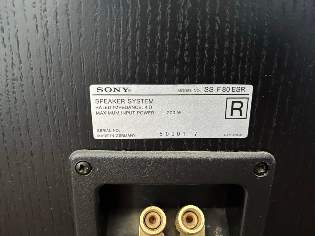 Sony SS-F80ESR Speakers - Krachtig Geluid, Audio, Tv en Foto, Luidsprekers, Gebruikt, Ophalen of Verzenden, Sony, 120 watt of meer