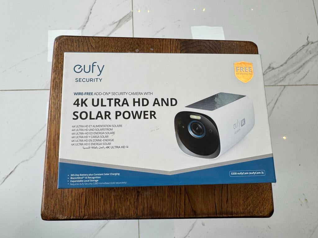 Eufy S330 4K Camera compleet, Ophalen, Zo goed als nieuw, Buitencamera