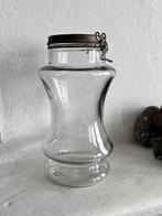 Grote Franse glazen unieke beugelpot weckfles voorraadpot, Antiek en Kunst, Ophalen of Verzenden