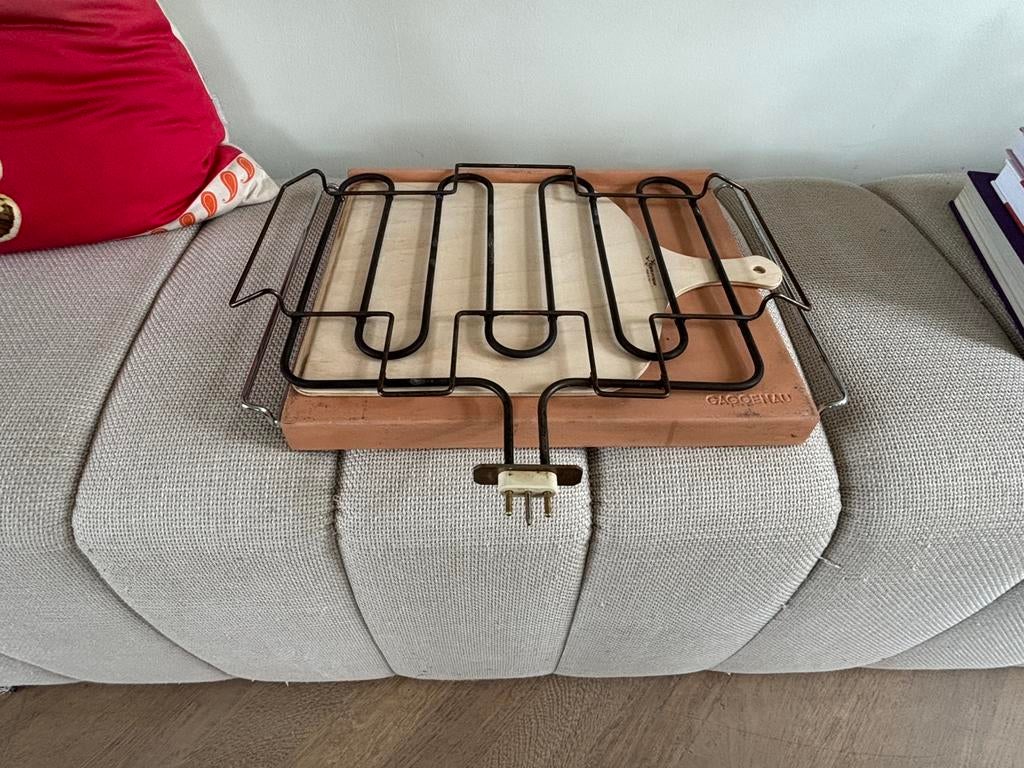 Gaggenau pizza steen met accessoires, Ophalen of Verzenden, Gebruikt, 45 tot 60 cm