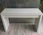 Ikea Malm kaptafel met glasplaat en make-up bakjes, 100 tot 150 cm, Ophalen of Verzenden, Zo goed als nieuw, Minder dan 100 cm