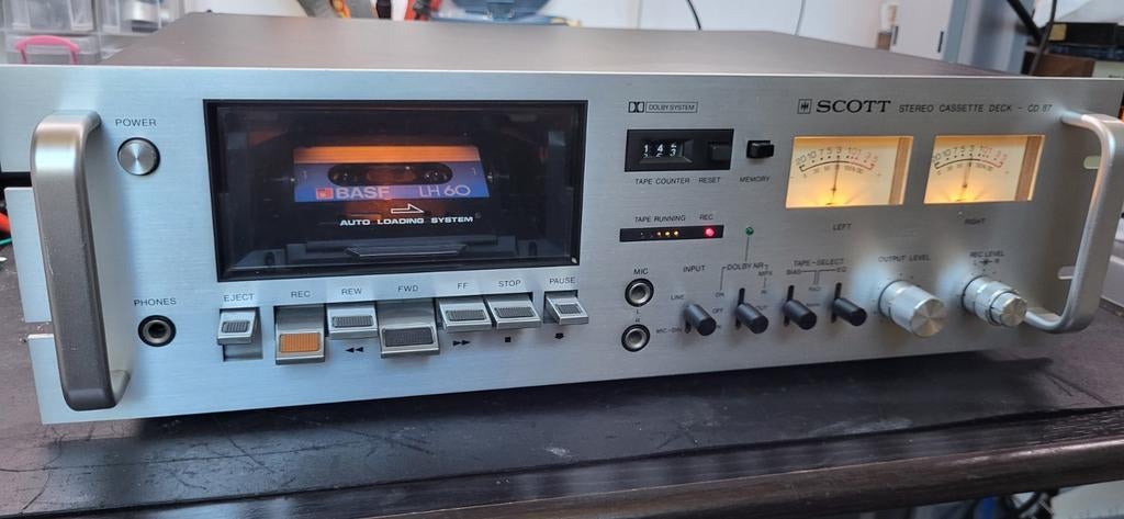 SCOTT ALPHA Cassettedeck cd87, Audio, Tv en Foto, Cassettedecks, Ophalen of Verzenden, Enkel, Overige merken, Tape counter