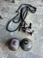Tunturi fitness set: Battle Rope, Slam Balls, Dumbbells, Ophalen of Verzenden