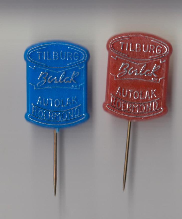 Borlak Autolak Roermond Tilburg Verf speldjes, Verzamelen, Speldjes, Pins en Buttons, Gebruikt, Speldje of Pin, Overige onderwerpen