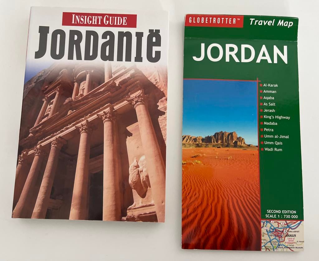Reisgids en kaart Jordanië:  Guide & Globetrotter Kaart, Boeken, Reisgidsen, Overige merken, Ophalen of Verzenden, Zo goed als nieuw