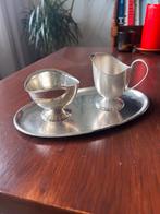 Vintage Douwe Egberts verzilverd roomstel, Antiek en Kunst, Ophalen of Verzenden, Zilver