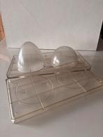 Chocolade mal paasei strak incl onderkant polycarbonaat, Ophalen of Verzenden, Gebruikt, Taarten, Bakvorm