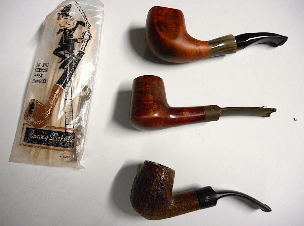 3x heel mooie pijpen, Ophalen, Zo goed als nieuw, Sigarenbandjes