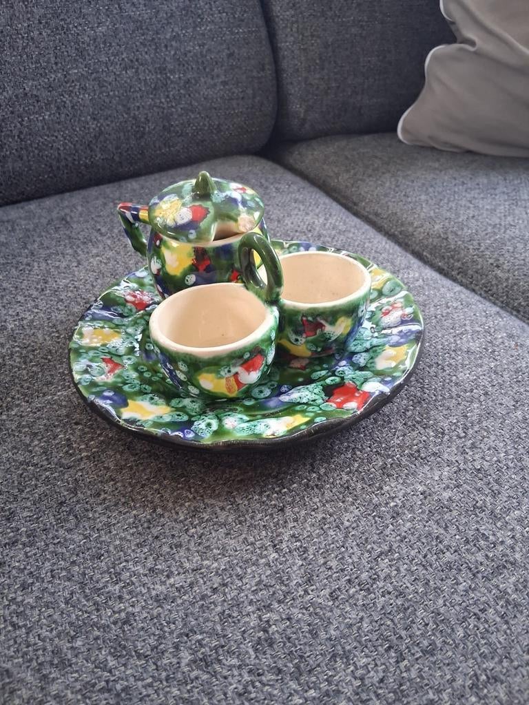 Handgemaakt keramiek setje, Antiek en Kunst, Ophalen of Verzenden