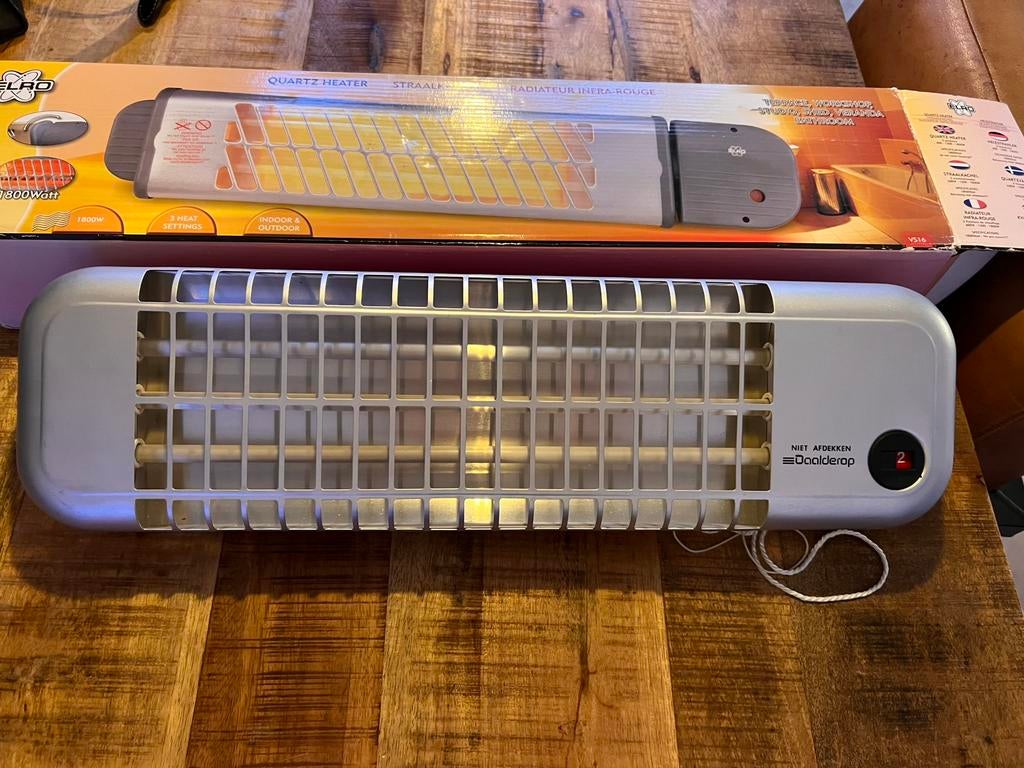 ELRO Quartz Verwarming - 1800W - nieuw, Overige soorten, Elektrisch, Ophalen of Verzenden, Zo goed als nieuw