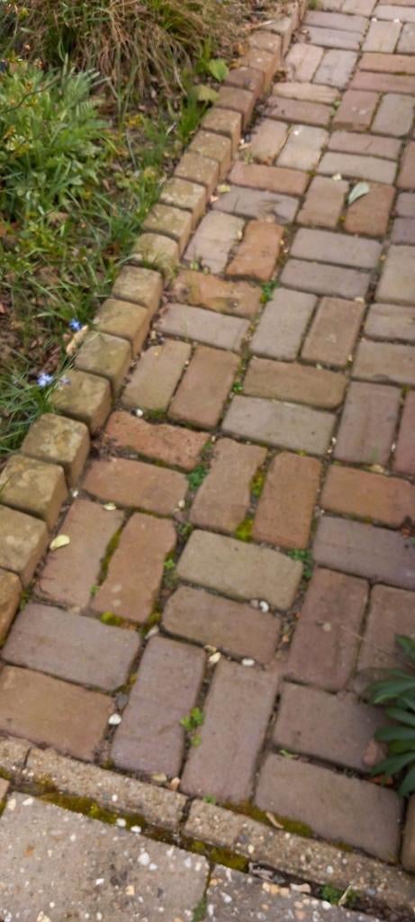 Oude gebakken klinkers, Tuin en Terras, Ophalen, Gebruikt, Klinkers