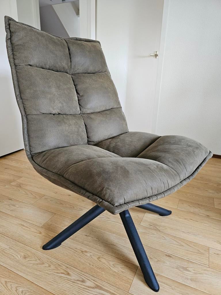 Leen Bakker draaifauteuil Clayton - groen, Ophalen, Overige kleuren, Zo goed als nieuw, Eén