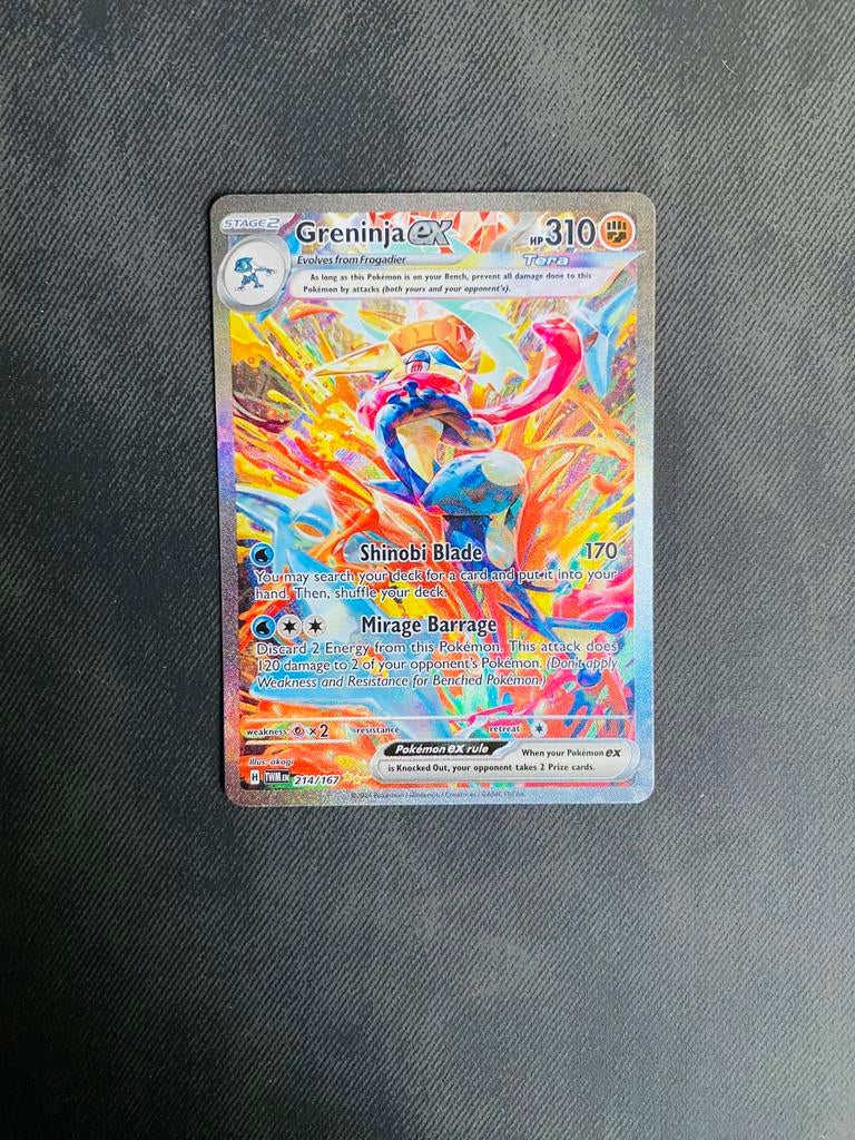 Greninja ex 214/167, Ophalen of Verzenden, Zo goed als nieuw