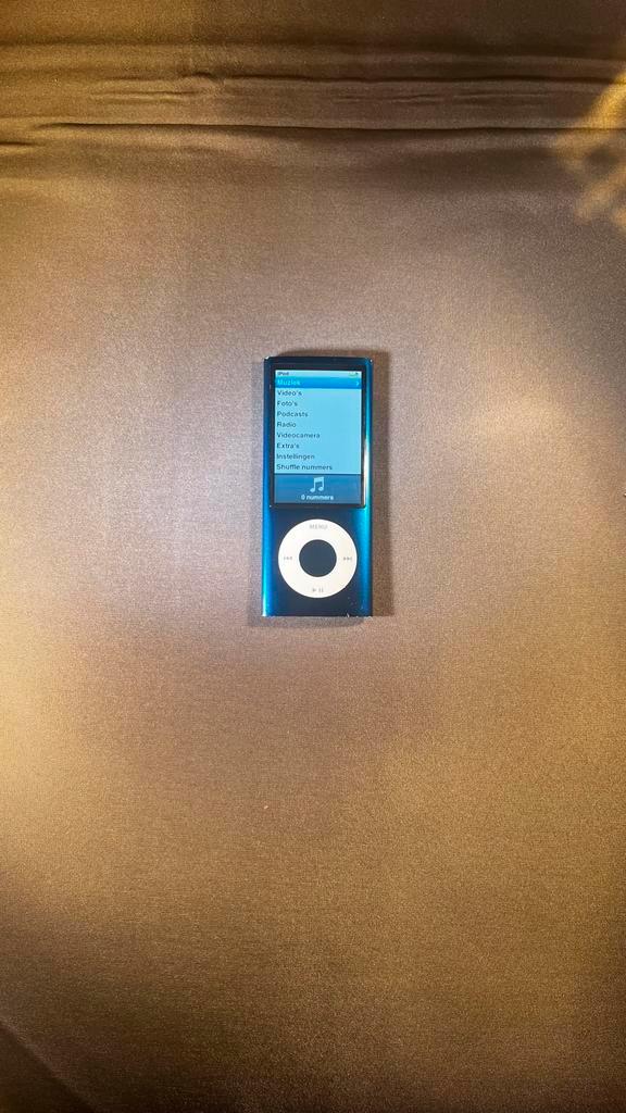 Blauwe iPod Nano 5e generatie 8GB met Camera, Audio, Tv en Foto, Mp3-spelers | Apple iPod, Gebruikt, Nano, 2 tot 10 GB, Blauw