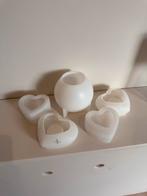 Siliconen mallen: 2 hartjes, 2 hartjes waxine, 1 bol, Ophalen of Verzenden, Gebruikt, Gereedschap of Toebehoren