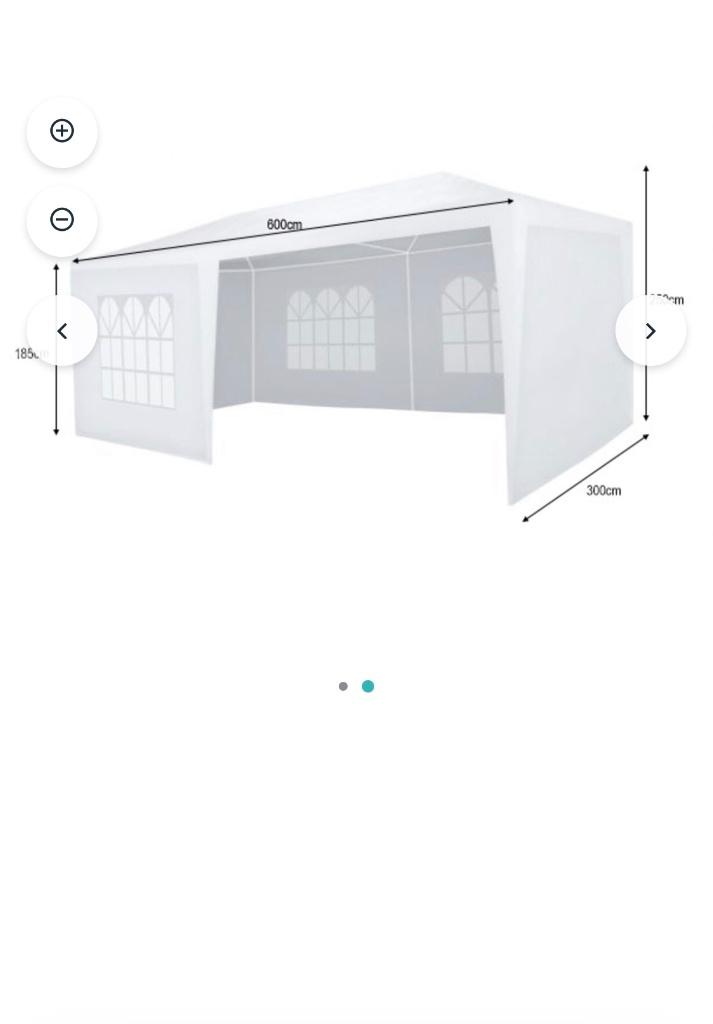 Partytent wit, Tuin en Terras, Partytenten, Ophalen, Opvouwbaar, Partytent, 6 meter of meer