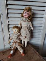 2x antieke pop, 2 antieke franse compositie popjes, Ophalen, Gebruikt, Pop