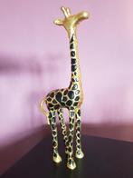 zgan beeldje giraffe zwart goud, Ophalen of Verzenden, Zo goed als nieuw, Dier