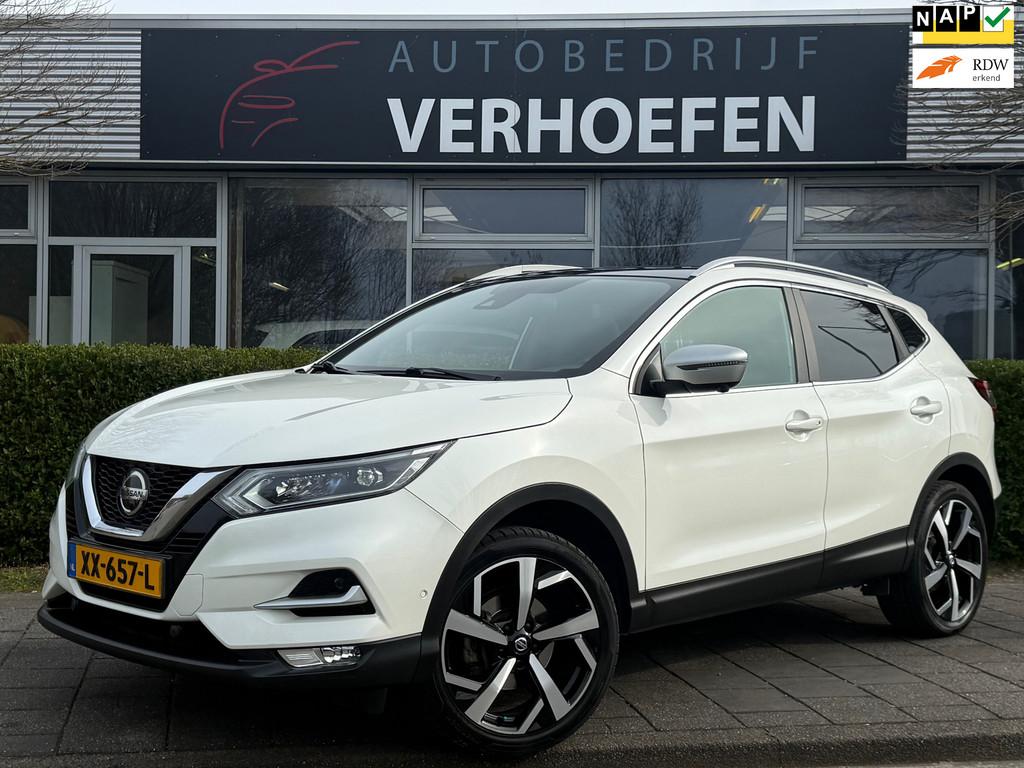 Nissan Qashqai 1.2 Tekna + - PANORAMADAK - LEDER - 360 CAMER, Auto's, Nissan, Voorwielaandrijving, Gebruikt, 4 cilinders, Adaptive Cruise Control