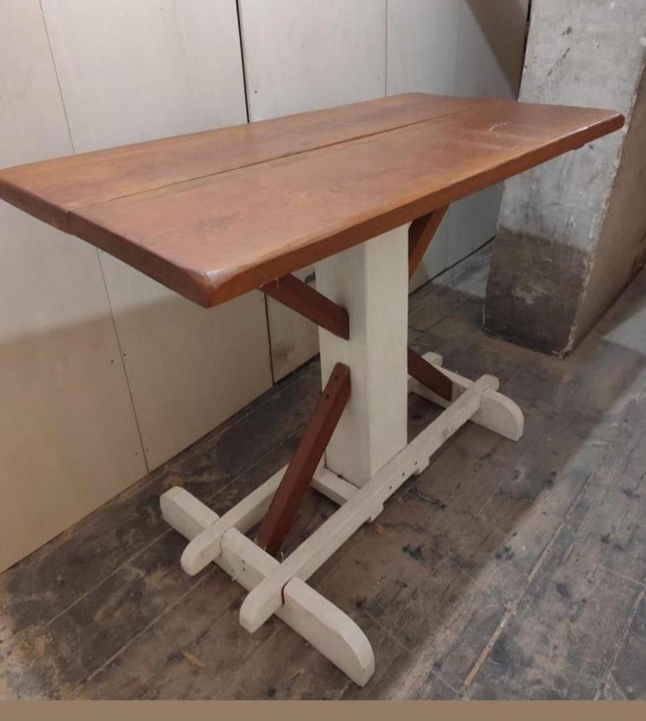 Massief houten bartafel, Ophalen of Verzenden, Gebruikt