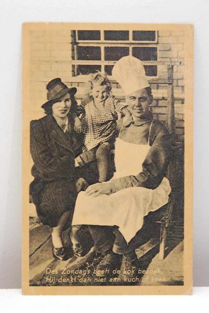 Oude mobilisatie ansichtkaart., Ophalen of Verzenden, Landmacht, Nederland, Foto of Poster